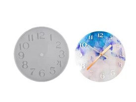 Molde silicona reloj pared 15cm